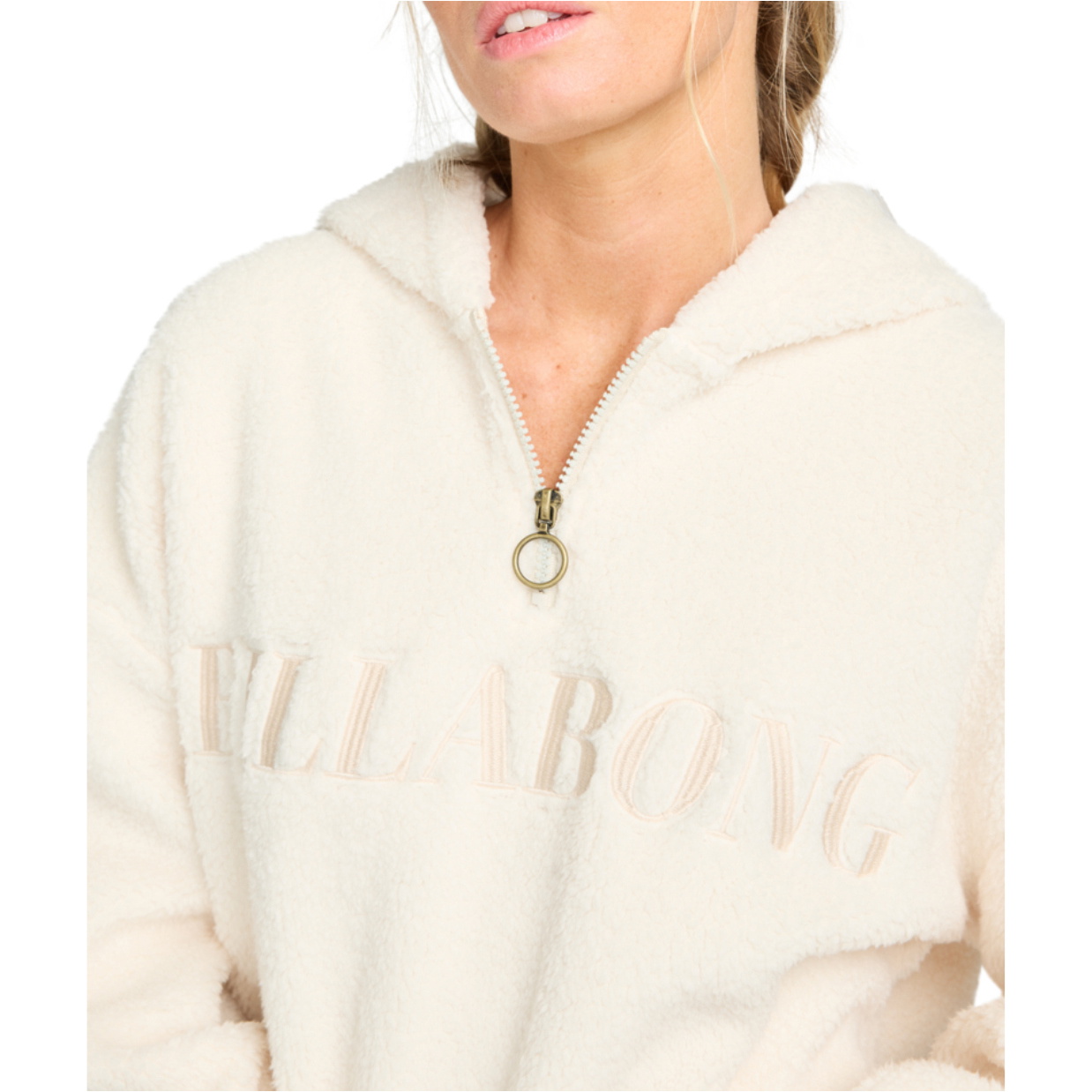 2025 Billabong Dames Klaar Om Te Gaan Polar Fleece EBJPF00117 - Whitecap
